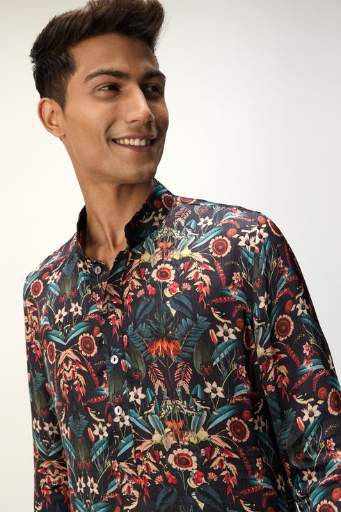 Botenical Blue Kurta Set